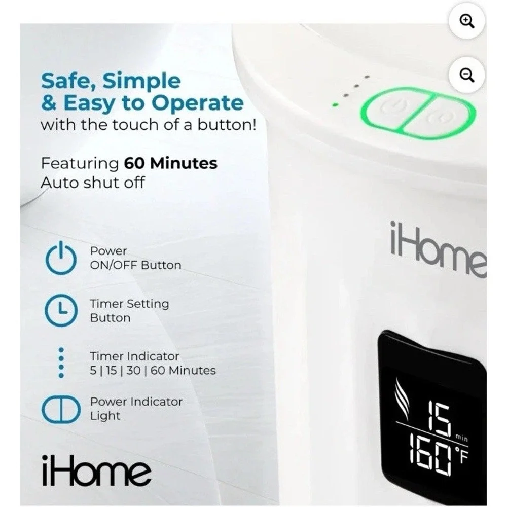 Luxury Spa iHome 20L Towel Warmer Bucket Heater Aromatherapy Large Bathroom 19